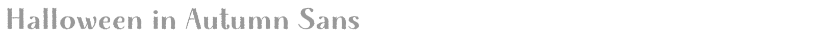 Halloween in Autumn Sans font preview